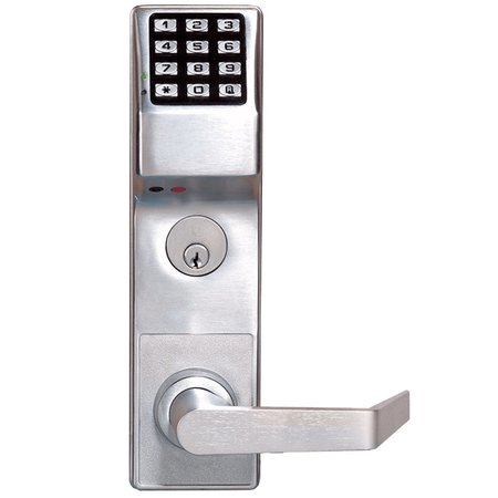 ALARM LOCK Pushbutton Exit Trim, 2000 Users, 40,000 Event Audit Trail, Weatherproof, Straight Lever, for Dorma ETDLS1G/26DD93